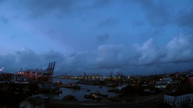 Colombo-Hafen-Sonnenuntergang