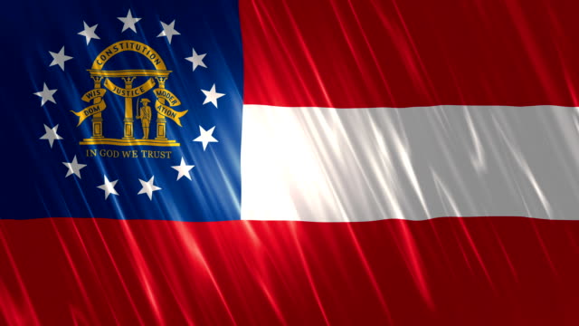 Bandera-del-estado-de-Georgia-en-bucle