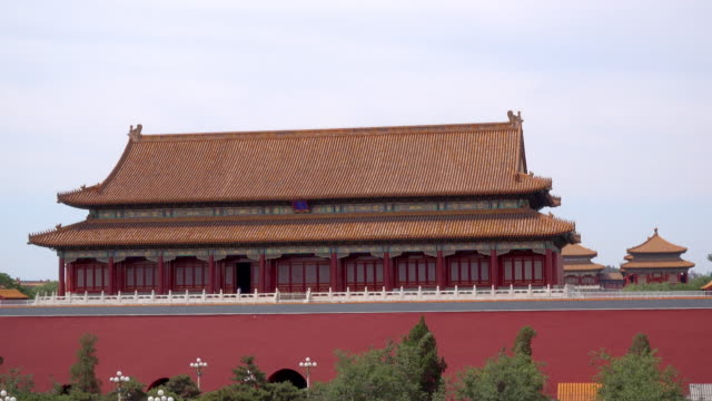 Paläste-(Gugong),-Pagoden-auf-dem-Gebiet-der-Verbotenen-Stadt-Museum-in-Peking