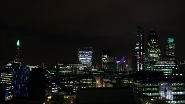 Lapso-de-tiempo-de-la-ciudad-de-Londres---noche