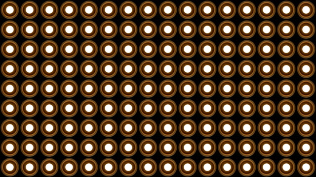 Lights-flashing-wall-round-bulbs-pattern-vertical-rotation-stage-wood-background-vj-loop
