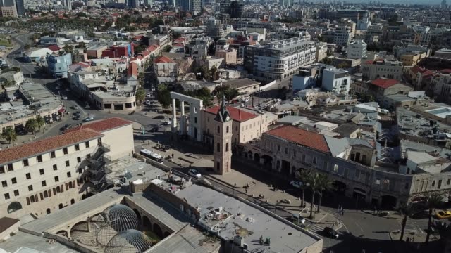 Aerial-View-of-the-Jaffa-clock-tower