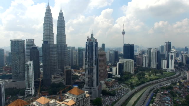 Kuala-Lumpur,-Malaysia---January,-2016:-Kuala-Lumpur-City-from-aerial-view