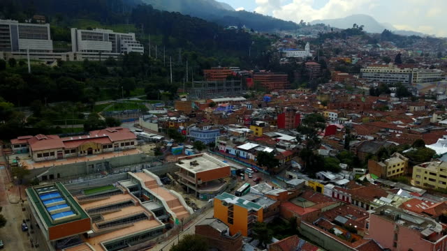 Aerial/Drone-view-of-Bogotá,-Colombia-6