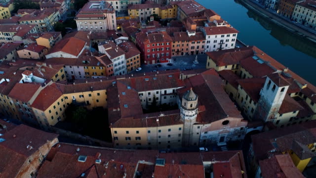 Pisa,-ITA-|-Aerial-Cityscape-|-4K