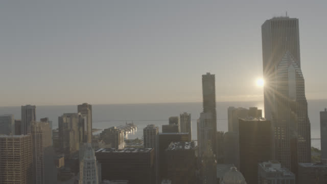 Chicago-Lake-Michigan-Sonnenaufgang