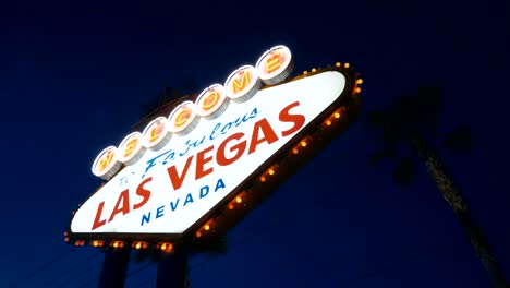 Welcome-to-fabulous-Las-Vegas-Sign-at-night-in-4K
