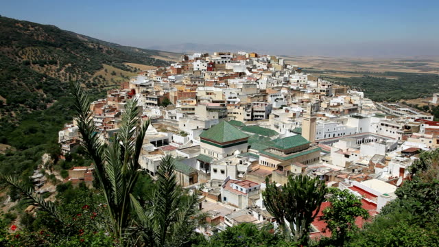 Ciudad-de-Moulay-Idriss,-Marruecos