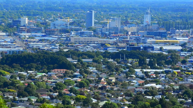 Vista-aérea-del-horizonte-de-Christchurch-de-Nueva-Zelanda