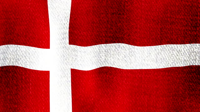 Dinamarca-bandera-ondeando-rápido-SlowlySeamless-bucle-(textura-de-la-tela-realista,-bucle-sin-fin)