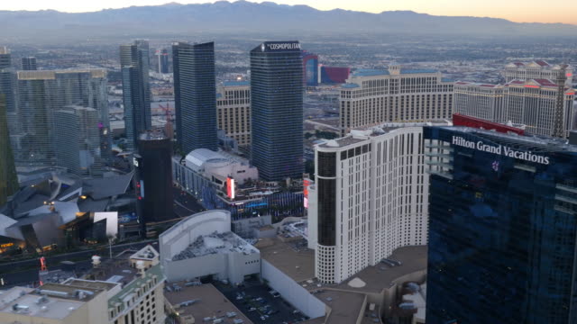 Las-Vegas,-Nevada-Luftaufnahme-des-Las-Vegas-Strip