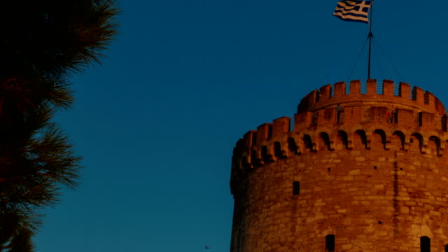 Torre-blanca-de-Thessaloniki,-Grecia