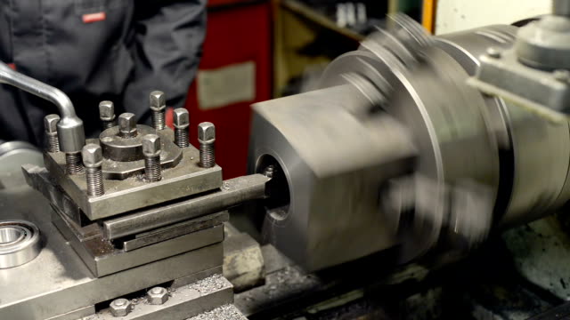 Processing-of-cast-iron-parts-on-a-lathe.