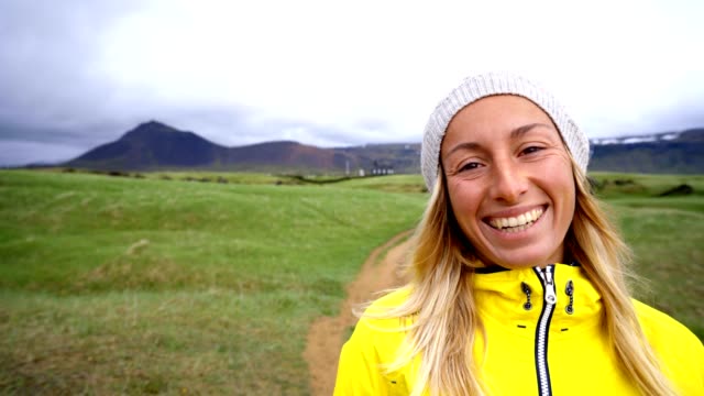 Portrait-of-blond-hair-woman-in-Iceland-4K-resolution