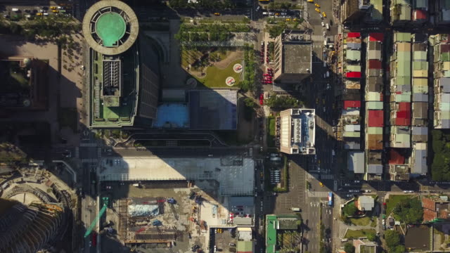 taiwan-taipei-city-sunny-sunset-aerial-down-view-panorama-4k