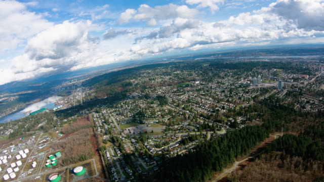 Burquitlam-Nachbarschaft-Coquitlam-British-Columbia-Kanada-Luftbild