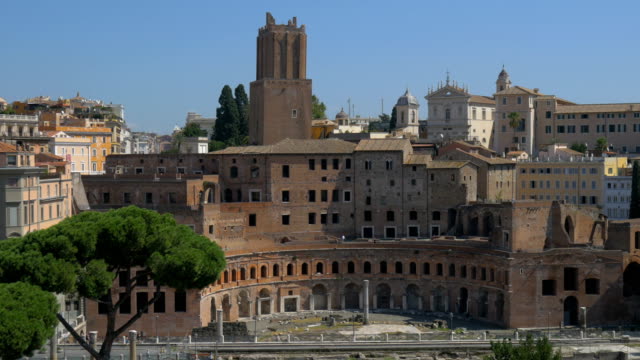 Trajan-Forum,-Trajans-Markt,-Rom,-Italien