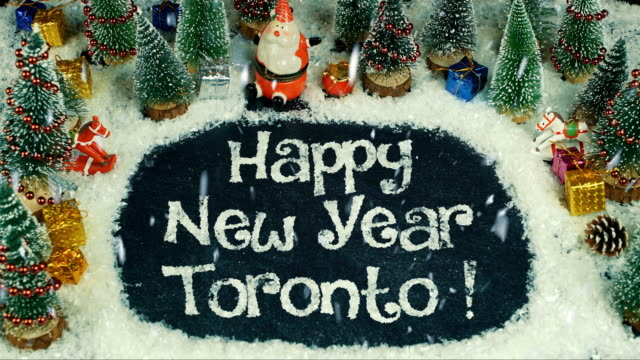 Stop-motion-animation-of-Happy-New-Year-Toronto