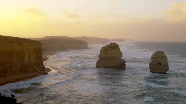 Doce-apóstoles-Sunrise-en-Victoria,-Australia