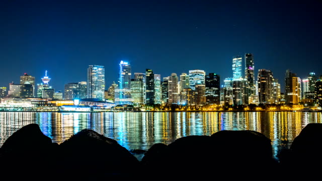 Vancouver-time-lapse-at-night-of-skyline-and-ocean-4k-1080p