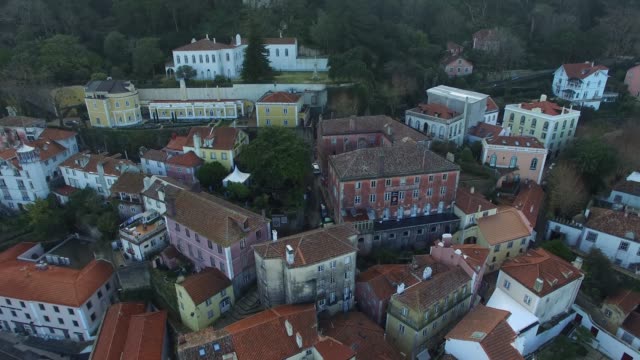 Aerial-View-of-Sintra,-Portugal