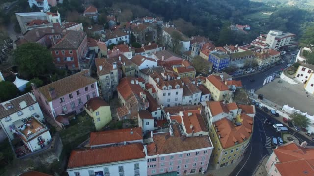 Aerial-View-of-Sintra,-Portugal