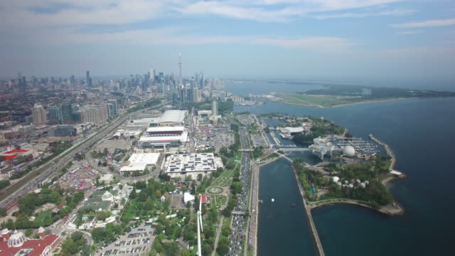Toronto-Kanada-Skyline-Antenne-aus-Westen