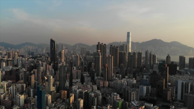 Skyline-von-Sham-Shui-po,-Hong-Kong,-kowloon