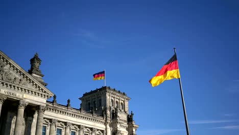 Flag-of-Germany-against-the-background-of-the-Reichstag