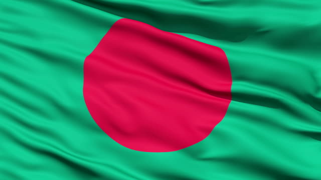 Wehende-Flagge-von-Bangladesch