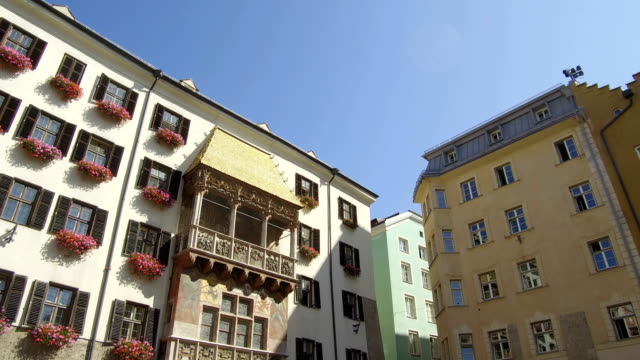 Goldenes-Dachel-área-Innsbruck,-Austria