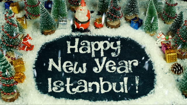 Stop-motion-animation-of-Happy-New-Year-Istanbul