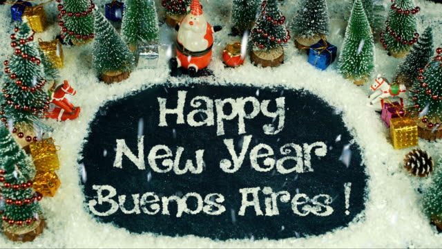 Stop-motion-animation-of-Happy-New-Year-Buenos-Aires