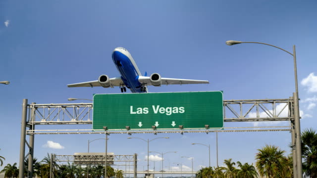 Flugzeug-abheben-von-Las-Vegas