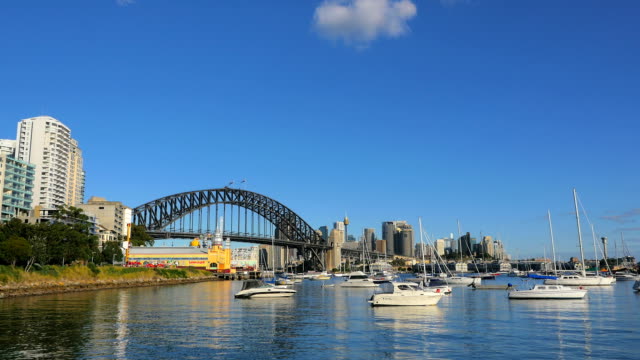 Lavender-Bay-and-Sydney-Harbor-Bridge-(4K/UHD-to-HD)