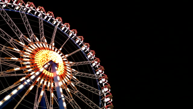Riesenrad-spinning-bei-Nacht