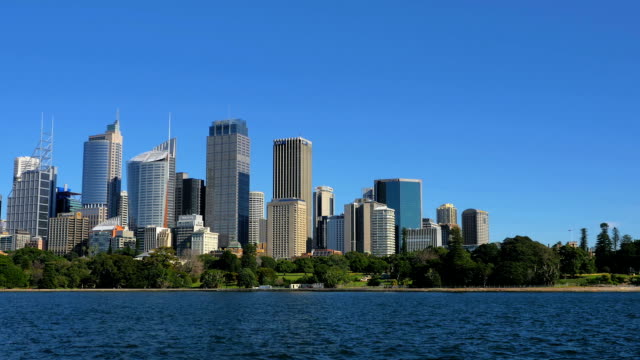 Toma-panorámica-del-horizonte-de-la-ciudad-de-Sydney-(4-k-UHD-a/HD)