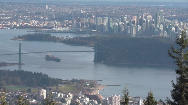 Entrada-de-Burrard-Vancouver-alto-ángulo-vista-4K.-UHD