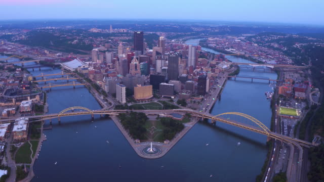 Vista-aérea-de-Pittsburgh,-Pennsylvania