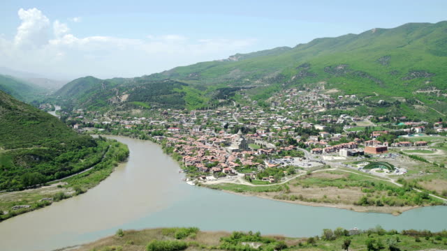 Aerial-view-of-Mtskheta-old-capital-of-Georgia