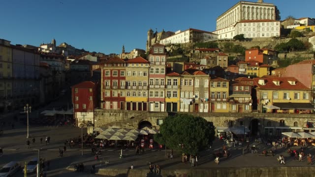 Vista-aérea-de-Oporto,-Portugal