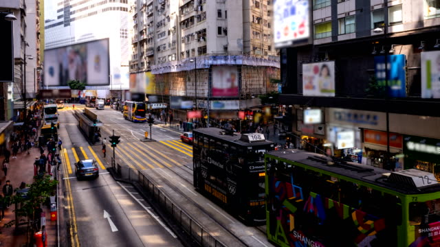 Verkehr-Zeitraffer-in-Hong-Kong.-4-k-Auflösung.