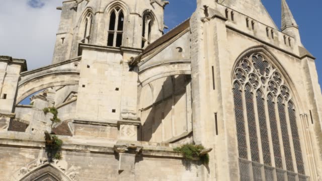 Tilting-on-Caen-St-Etienne-le-Vieux-remains-in-the-centr-of-the-city-of-Caen