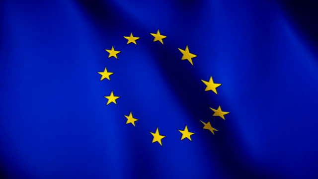 Bandera-de-Europa-sin-fisuras-bucle-imágenes