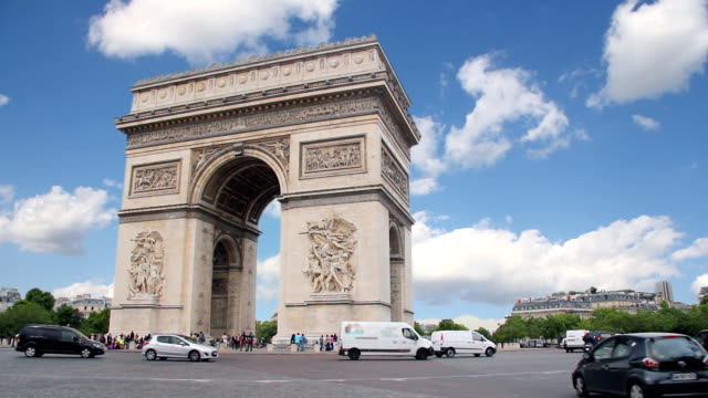 Arco-del-triunfo-en-París,-Francia