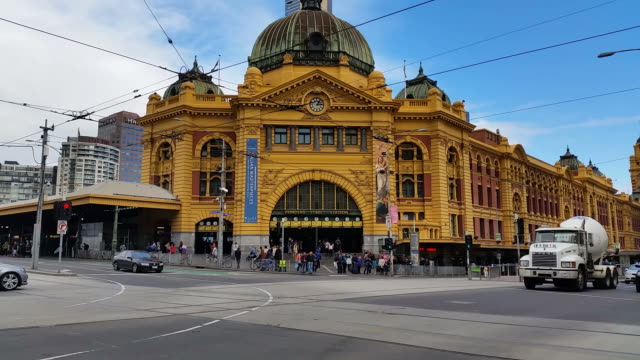 Ciudad-Victoria-de-Melbourne-Australia-Estación-de-la-calle-Flinders