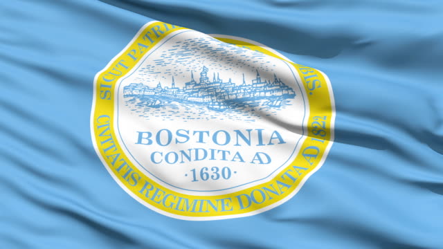 American-State-Stadt-Flagge-von-Boston