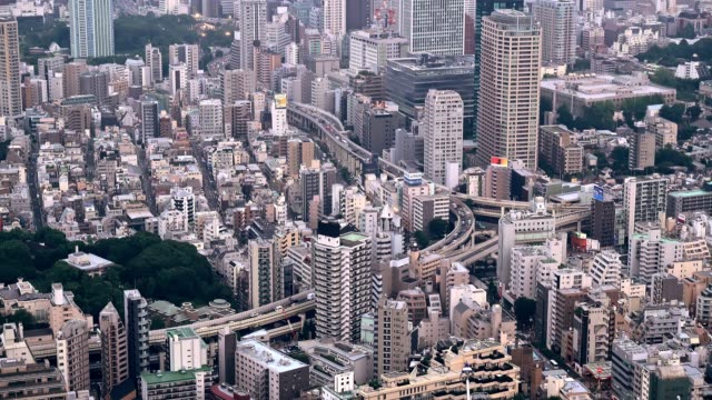 Tokio,-Japan-Stadt-und-highways.