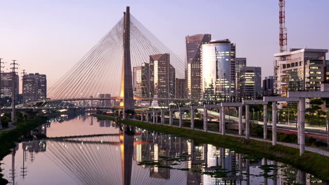 Stayed-suspension-bridge-in-Sao-Paulo-city.