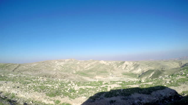Viaje-a-camino-de-la-bobina-en-wadi-Sorek-en-montañas-de-Jerusalén,-pov